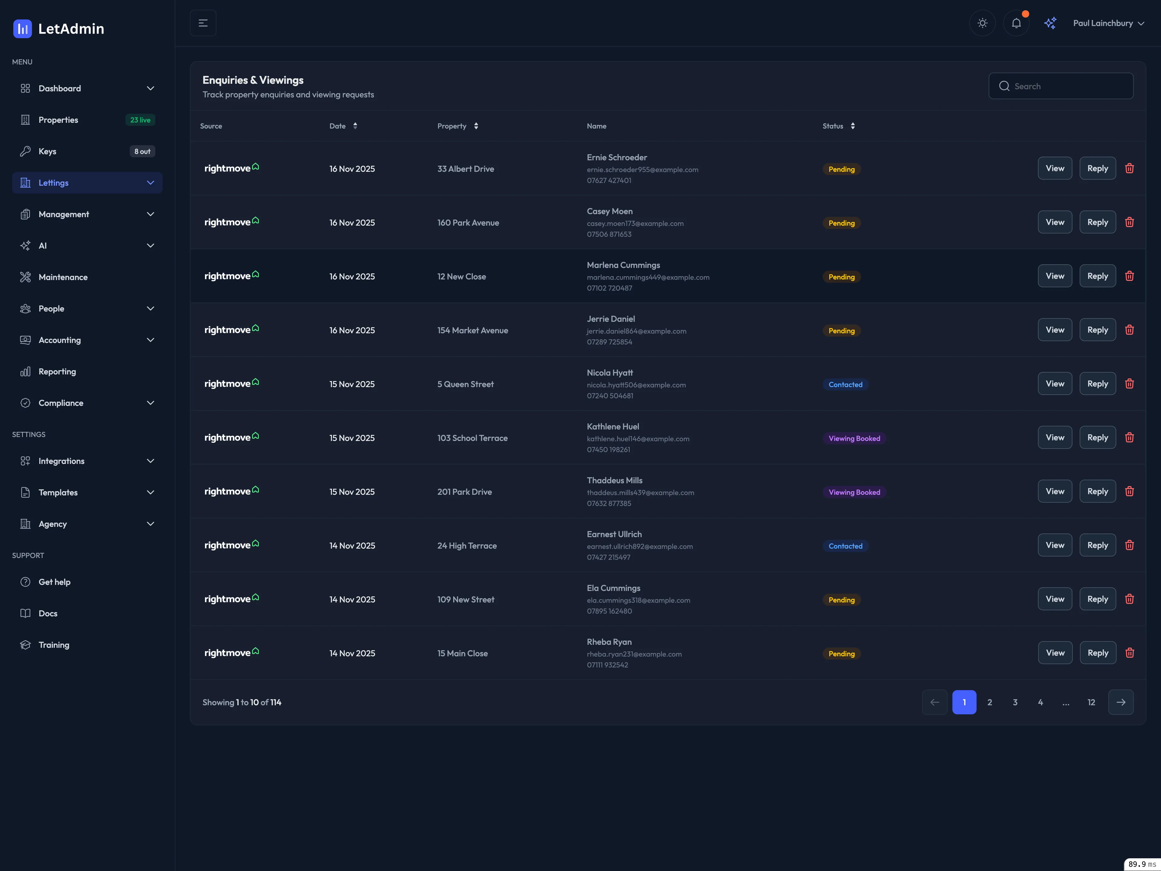 LetAdmin automation workflows